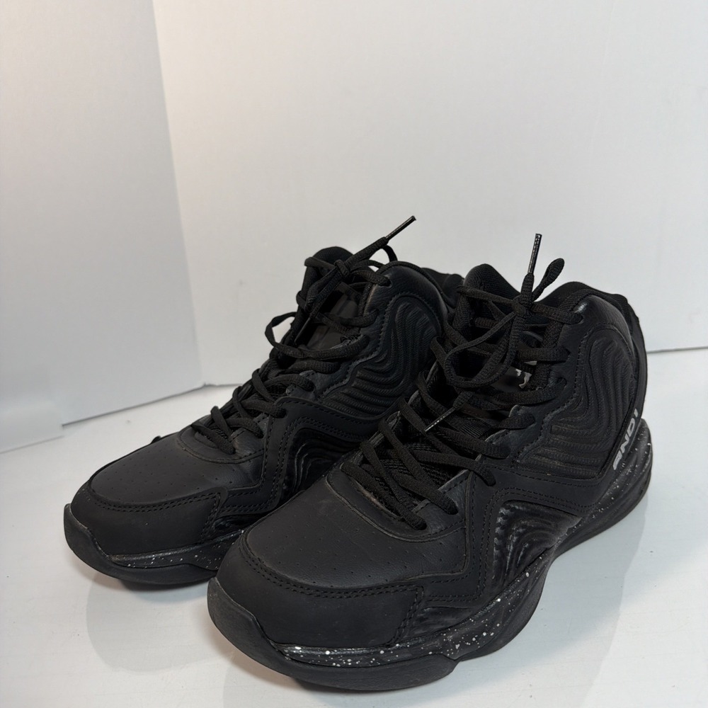 ANDI High Top Basketball Sneakers Black Silver Dot Men Size 8 MNA141ES071
